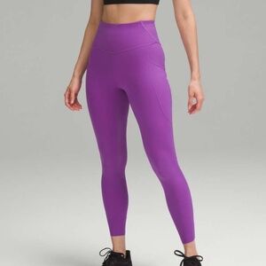 EUC Lululemon Fast & Free 25” Leggings, Size 4